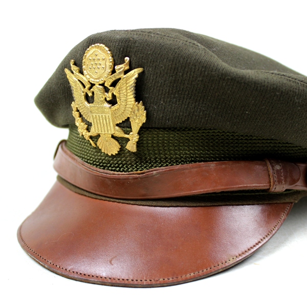 USAAF OD gabardine officers dress cap