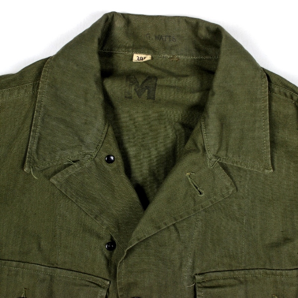 44th Collectors Avenue - HBT fatigue jacket w/ 1st Cavalry Division patch