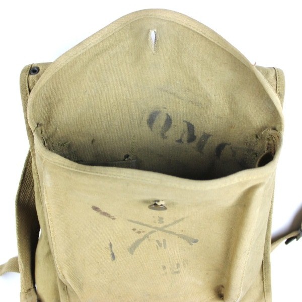 M1910 canvas haversack w/ complete mess kit - 1918