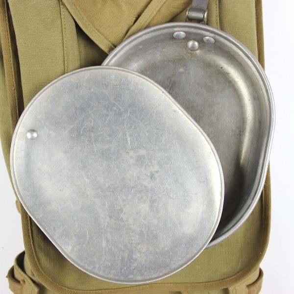 M1910 canvas haversack w/ complete mess kit - 1918