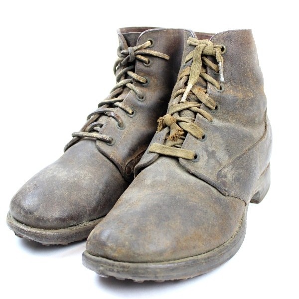 M1917 trench roughout leather boots - 7 1/2 EE