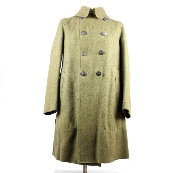 M1918 wool service overcoat - identified