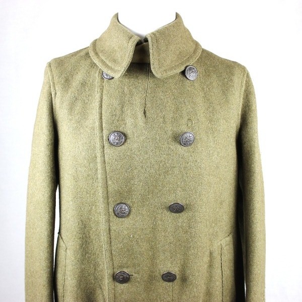 M1918 wool service overcoat - identified