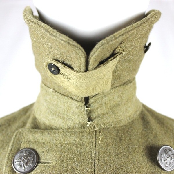 M1918 wool service overcoat - identified