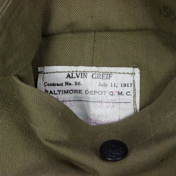 M1910 Cotton service jacket w/ trousers - identified