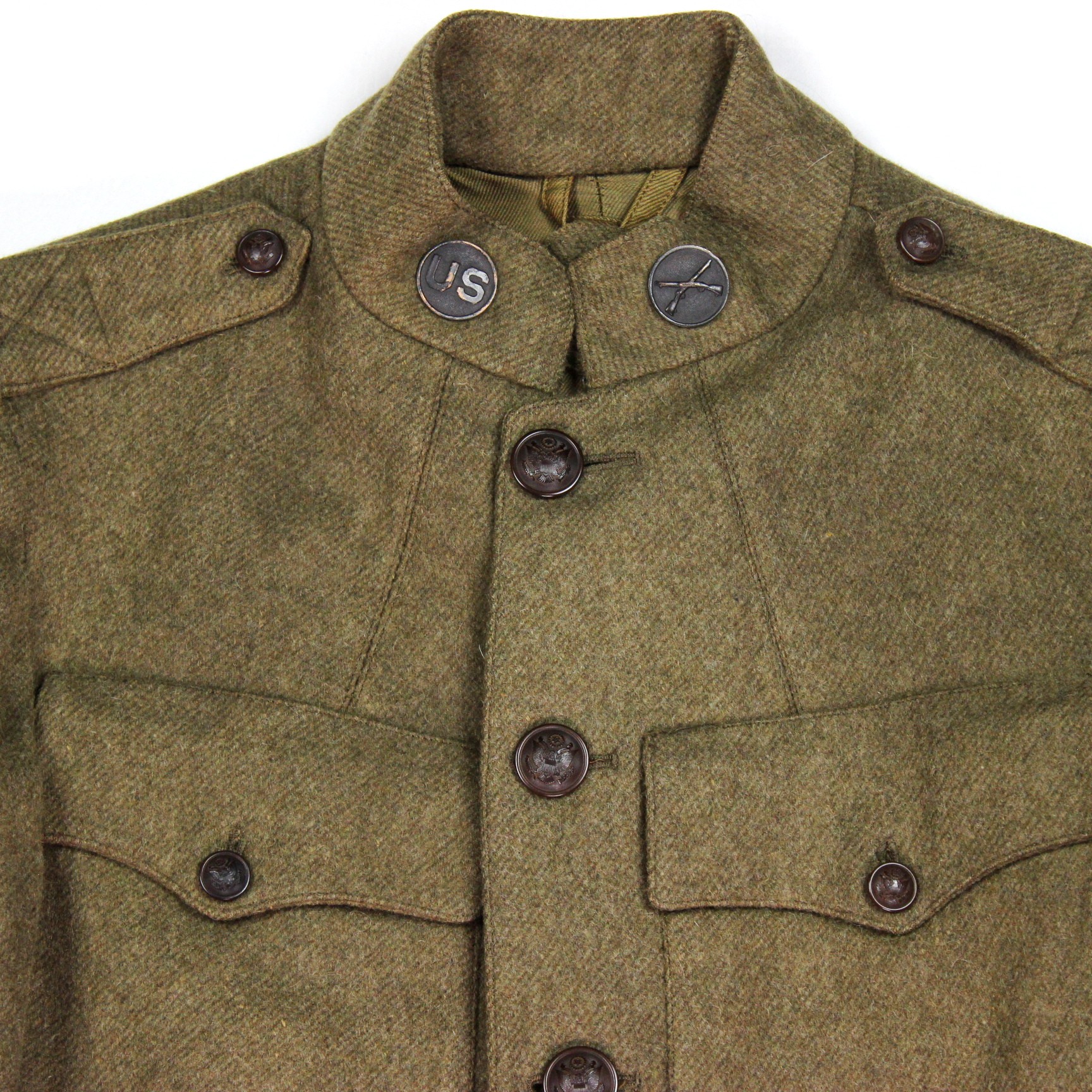 M1917 OD wool service coat w/ matching breeches