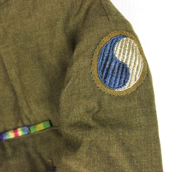 M1917 OD wool service coat - 29th Infantry Division