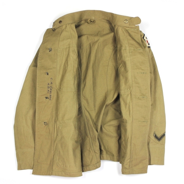 M1911 khaki / tan cotton service coat - 5th Corps engineers