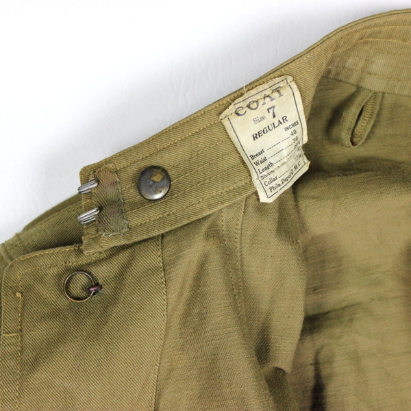 M1911 khaki / tan cotton service coat - Infantry