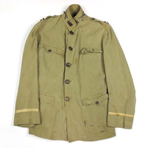 Officers khaki / tan cotton service coat - US NA Infantry