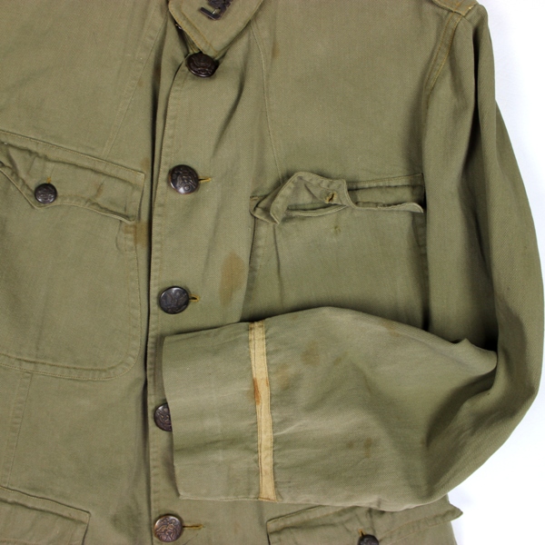 Officers khaki / tan cotton service coat - US NA Infantry