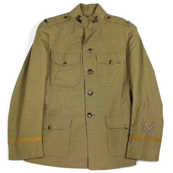 Officers OD wool service coat and breeches - Sanitary Corps