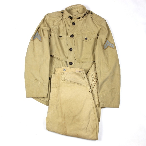 Scarce M1902 cotton service tunic w/ matching breeches