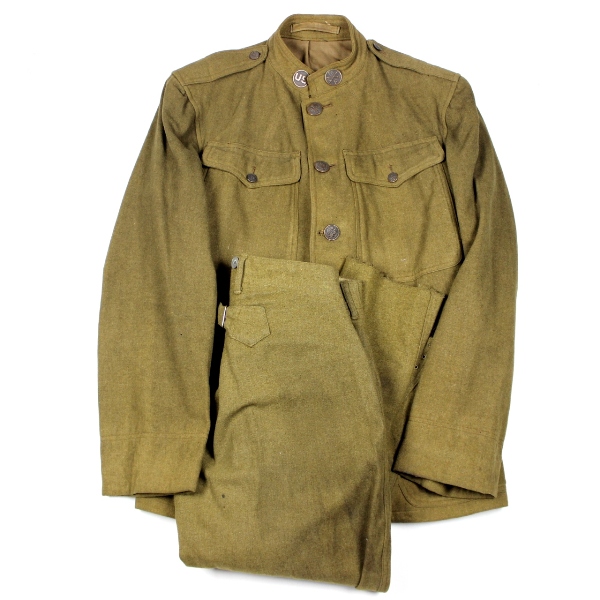 M1917 OD wool service coat w/ breeches - 16th CAV