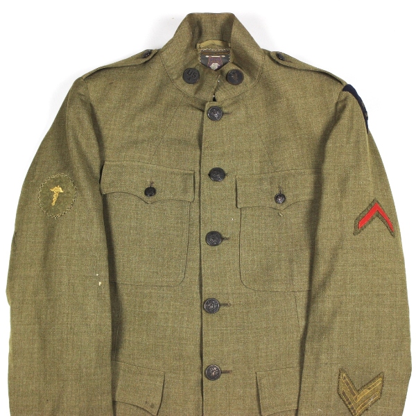 M1917 OD wool service coat, breeches - district of Paris