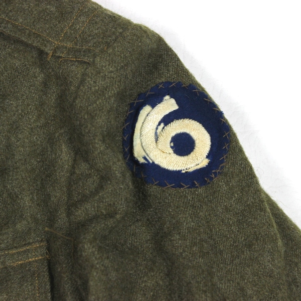 M1918 OD wool Pershing type service coat - 6th Corps