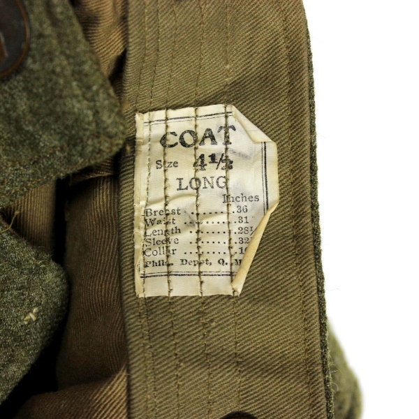 M1918 OD wool Pershing type service coat - 6th Corps