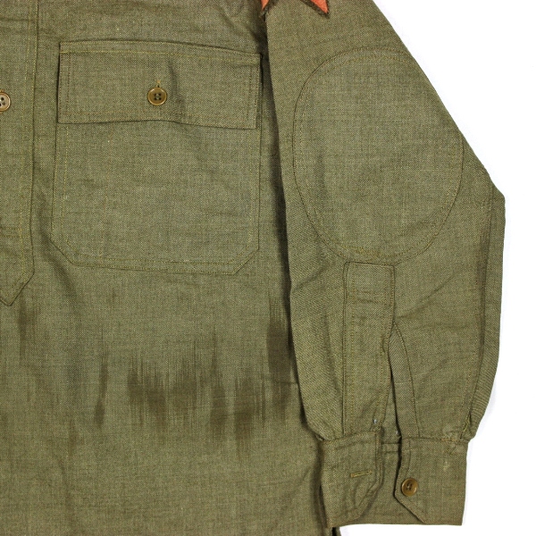 M1911/13 OD wool flannel pullover shirt - 15 x 33