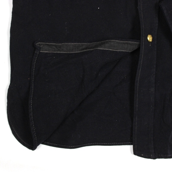 Late 19th c. dark blue wool shirt - 14 x 33