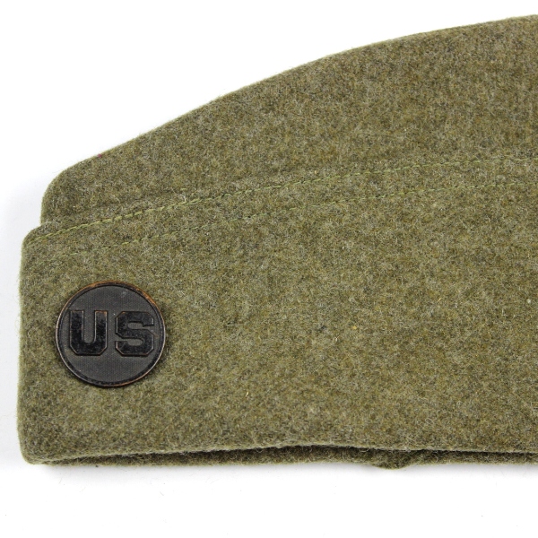 EM wool overseas cap w/ US insignia - Mint