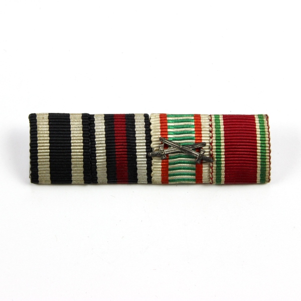 4 place ribbon bar -  Hindenburg Cross - Bulgarian War