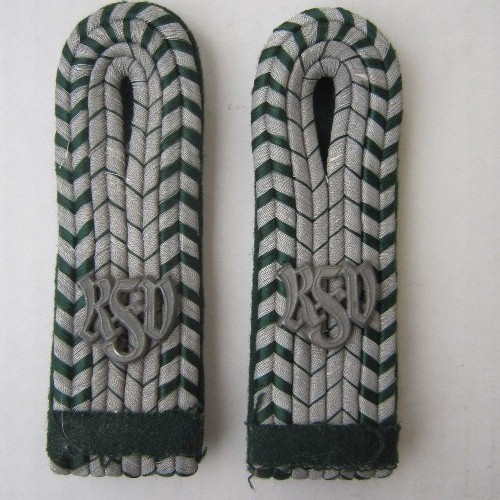 German WW2 Customs shoulder boards RFV