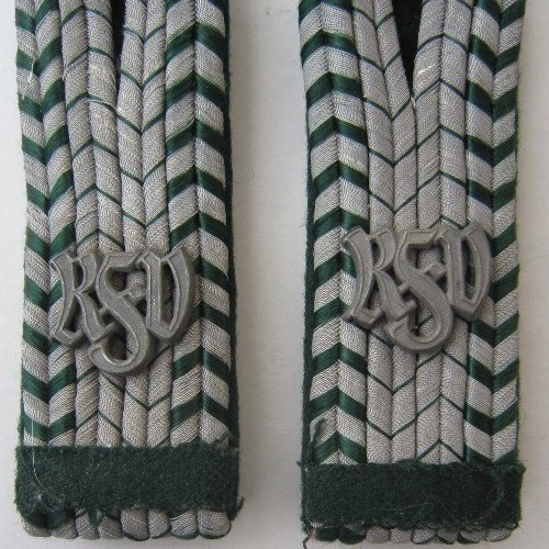 German WW2 Customs shoulder boards RFV