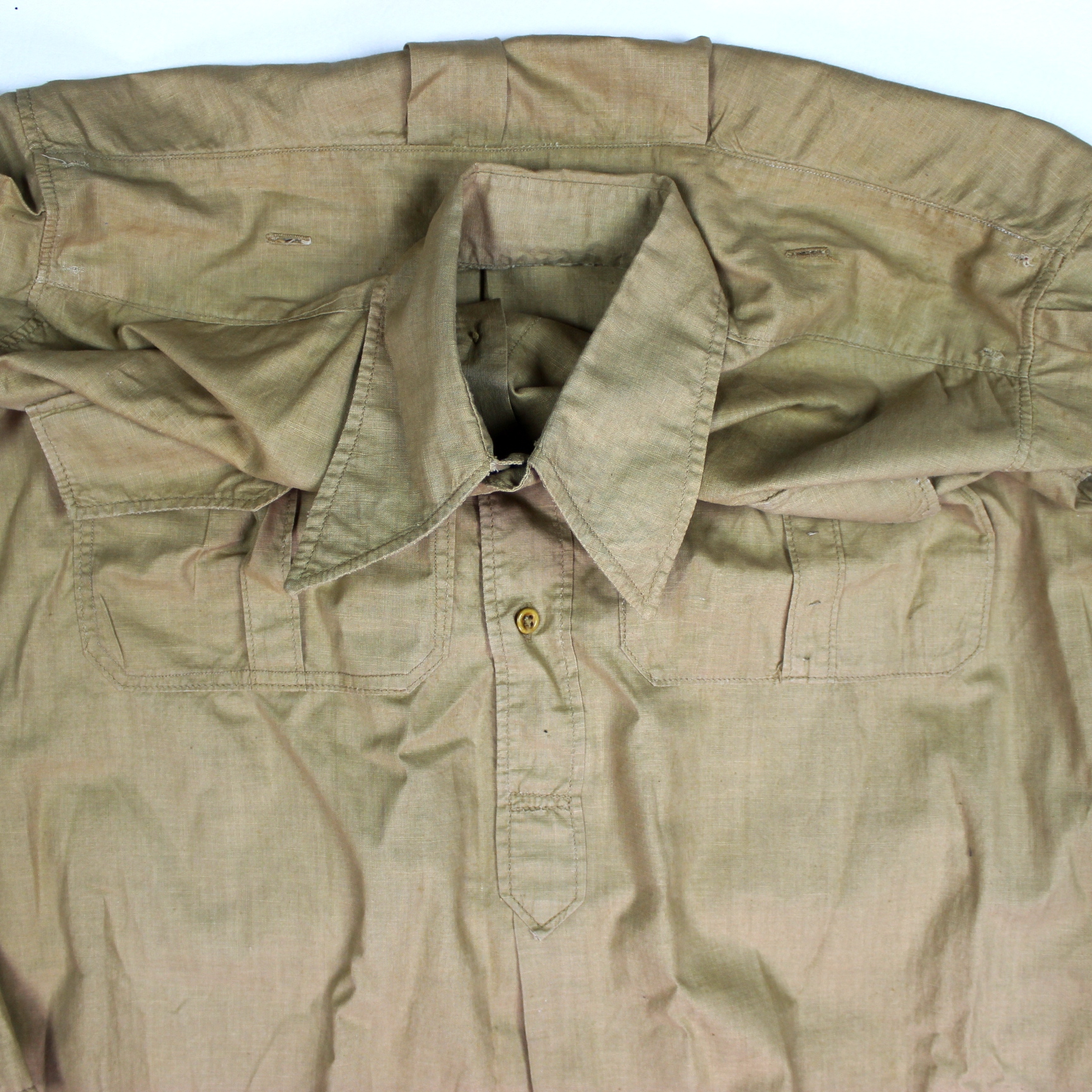 DAK khaki cotton long sleeve service shirt