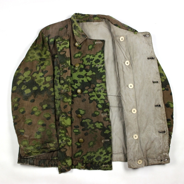 Oak-leaf camouflage reversible winter parka