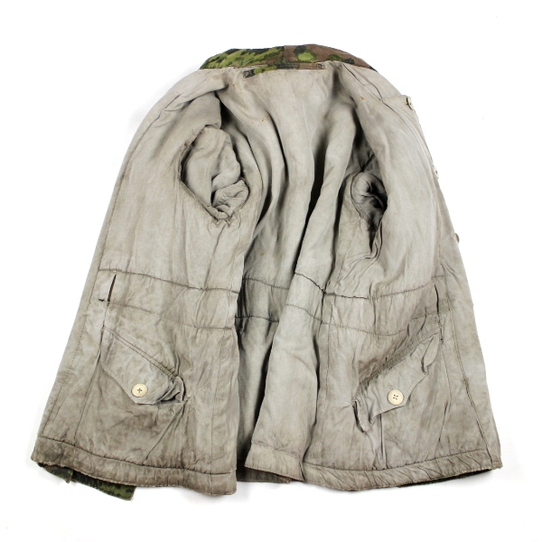 Oak-leaf camouflage reversible winter parka