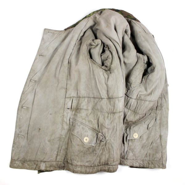 Oak-leaf camouflage reversible winter parka