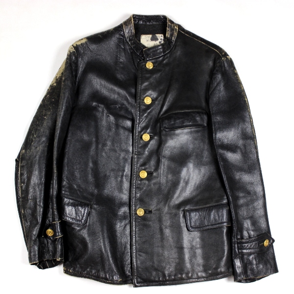 KM engine personnel's leather jacket 