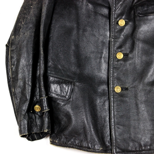 KM engine personnel's leather jacket 