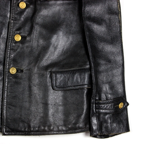 KM engine personnel's leather jacket 