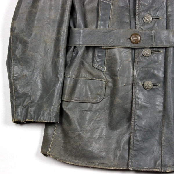 KM grey leather U-boat jacket