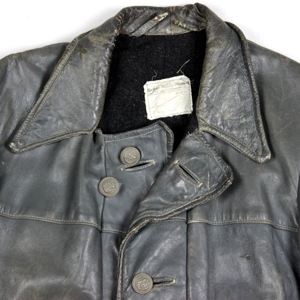 KM grey leather U-boat jacket