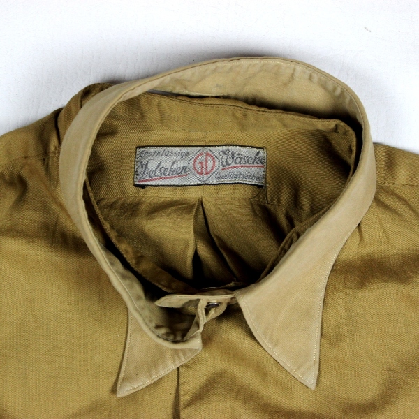 NSDAP brown undershirt w/ removable collar