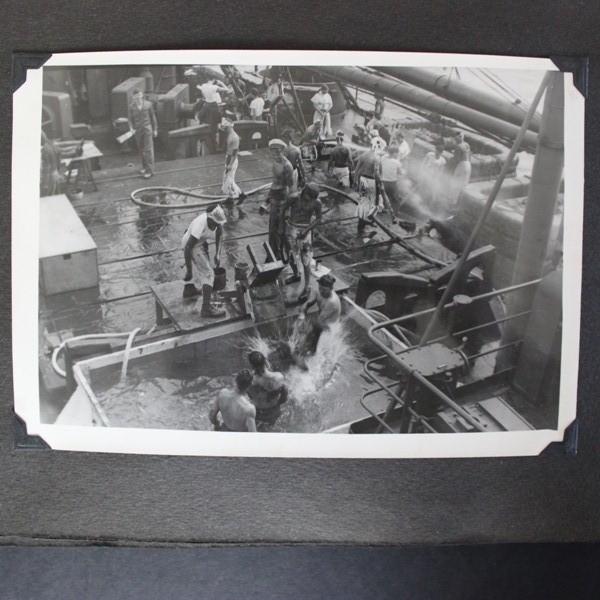 USS Sevier (APA-233) photo album / pennant / Document lot / Misc.
