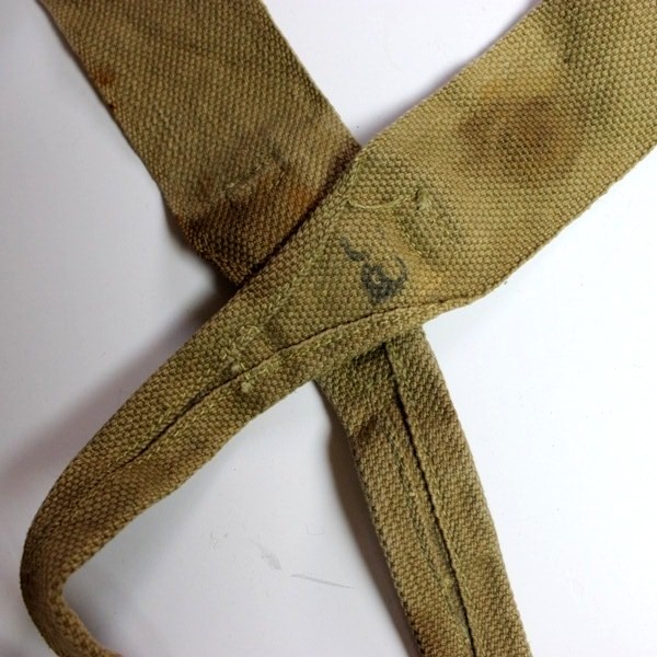 ETO officers equipment grouping: Belt, suspenders, pouch, holster - British Made