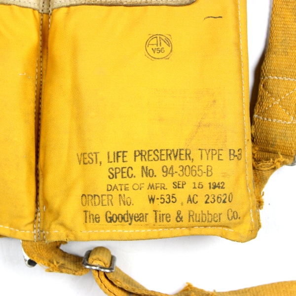 Early USAAF life preserver type B-3 1942