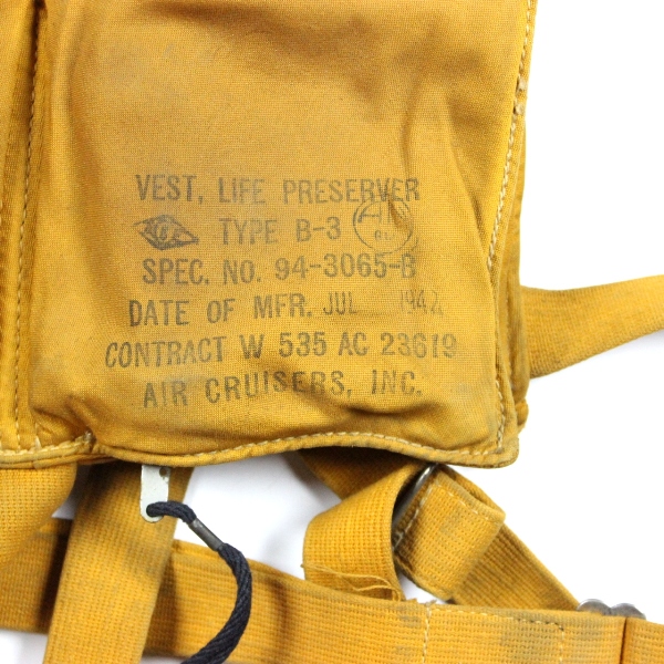 Early USAAF life preserver type B-3 1942