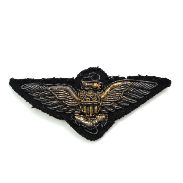 US Navy aviator bullion wings and sleeve stars