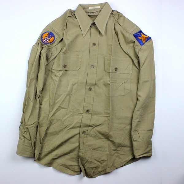 Khaki / tan uniform grouping - 2nd and 8th Air Force - Identified