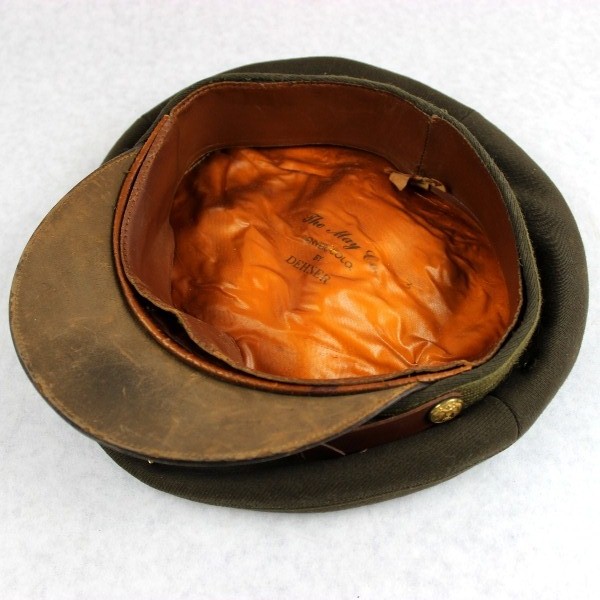 USAAF chocolate gabardine officer service cap w/ soft visor
