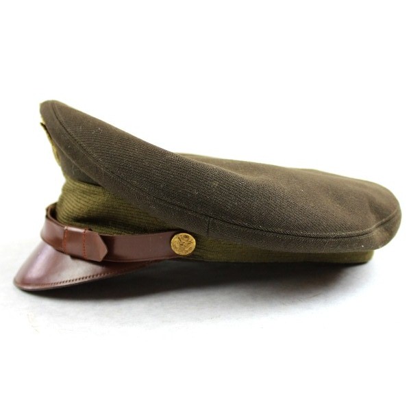 USAAF chocolate gabardine officer service cap w/ soft visor