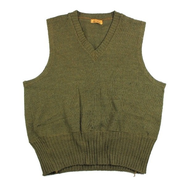 44th Collectors Avenue - V Neck OD Wool sleeveless sweater - US Army ...
