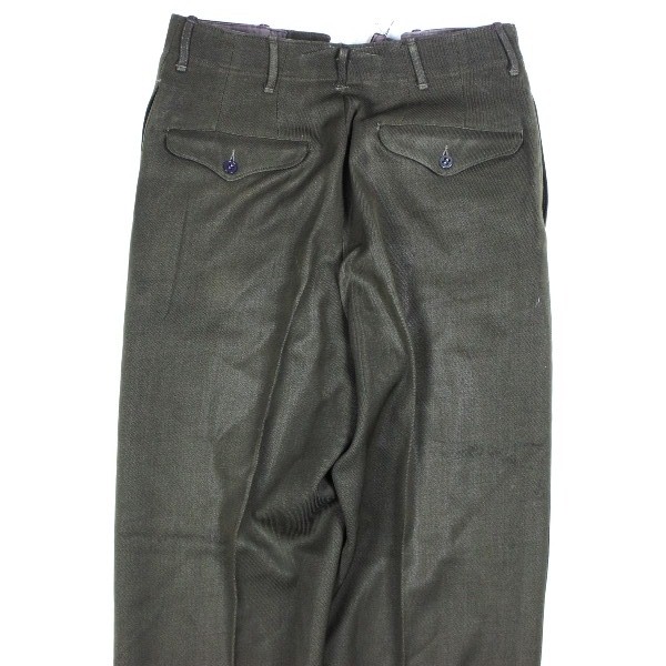 Officers chocolate gabardine field trousers - W30 L31