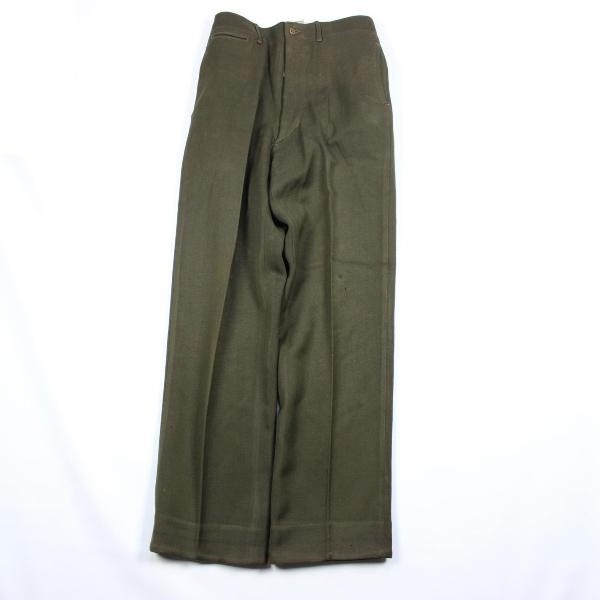 Officers chocolate gabardine field trousers - W30 L31