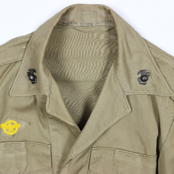 USMC khaki Vandergrift jacket and shirt