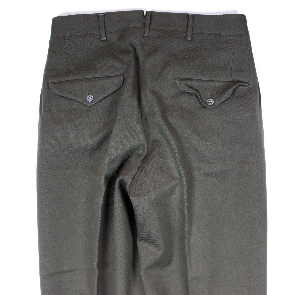 Officers chocolate gabardine field trousers - W30 L32